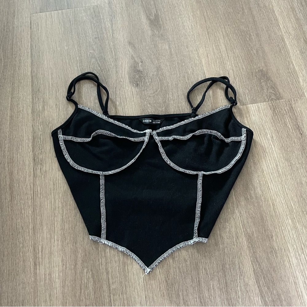Corset Style Tank Top
